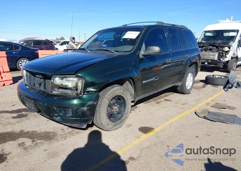 2002 Chevrolet Trailblazer Ls from USA, damaged, VIN 1GNDT13S422378395